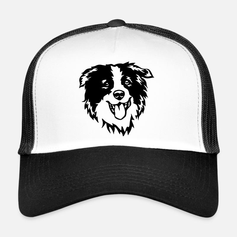 Border Collie Kopf Trucker Cap