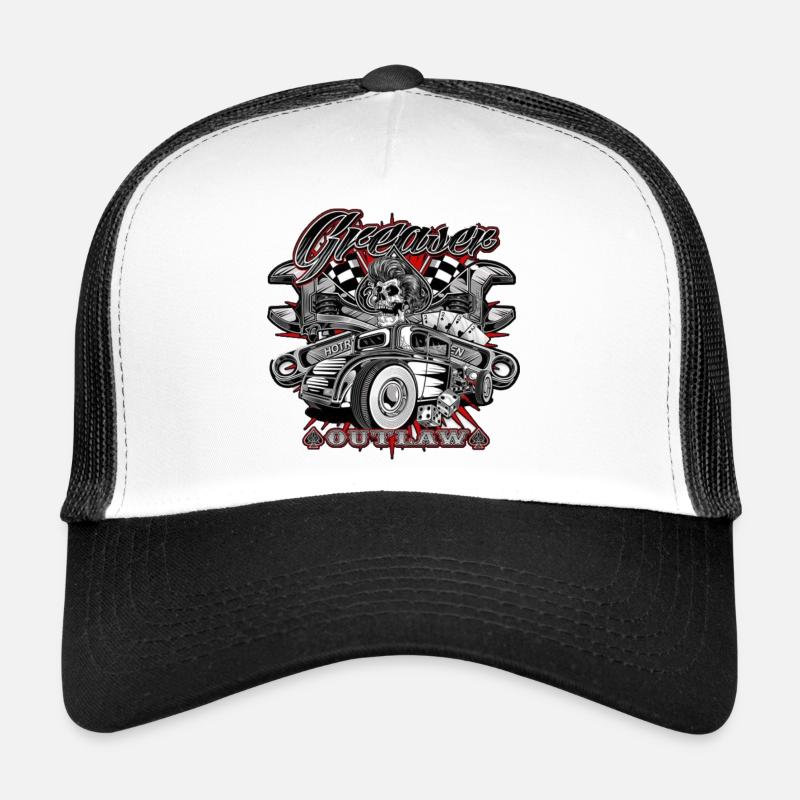 Hot rod garage - Trucker Cap - white/black
