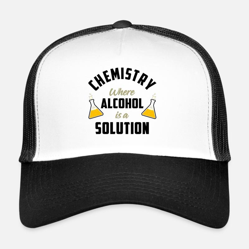 Chimie où l'alcool est une solution Casquette trucker 
