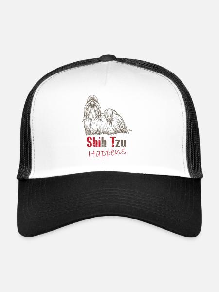 Shit happens - Trucker Cap - white/black - Front