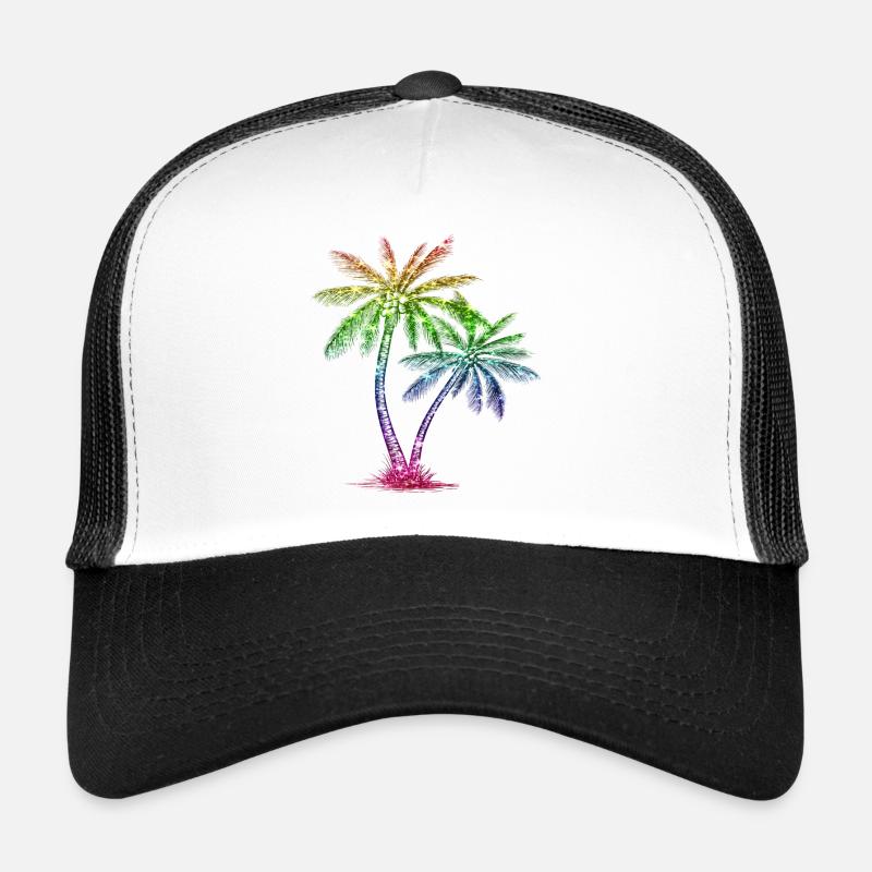 Palmier à paillettes Casquette trucker 