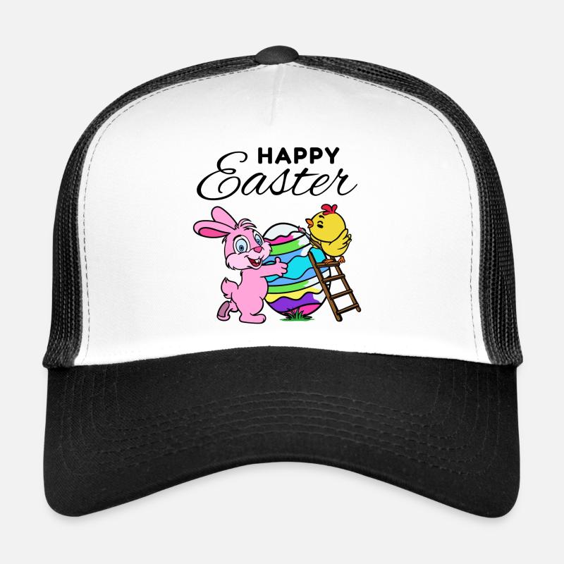 Happy Easter Easter Bunny Easter Chick Sweet Trucker Cap