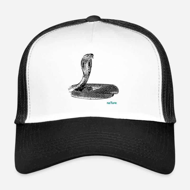 Cobra - Casquette trucker  - blanc/noir