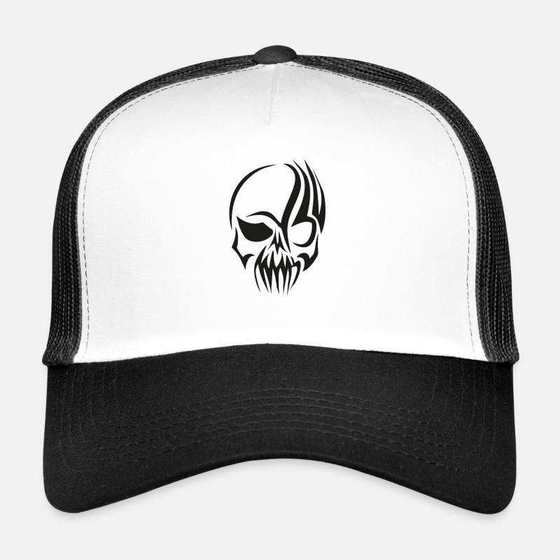 Skull skull creepy bones head Trucker Cap