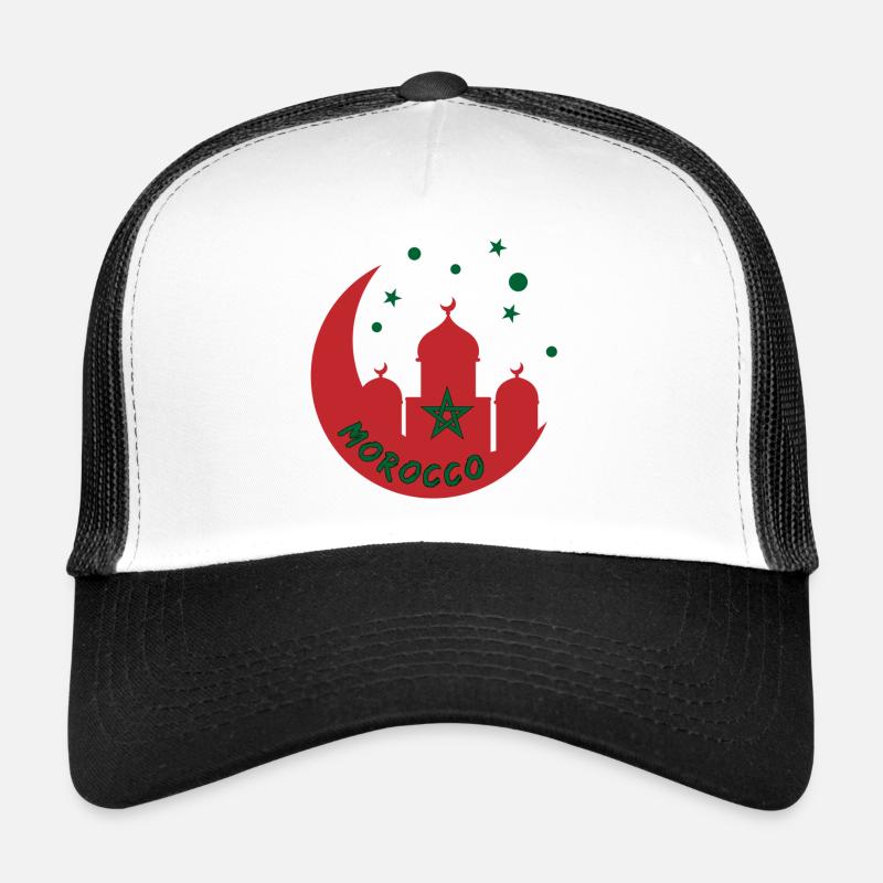Conception de la mosquée du Maroc Casquette trucker 