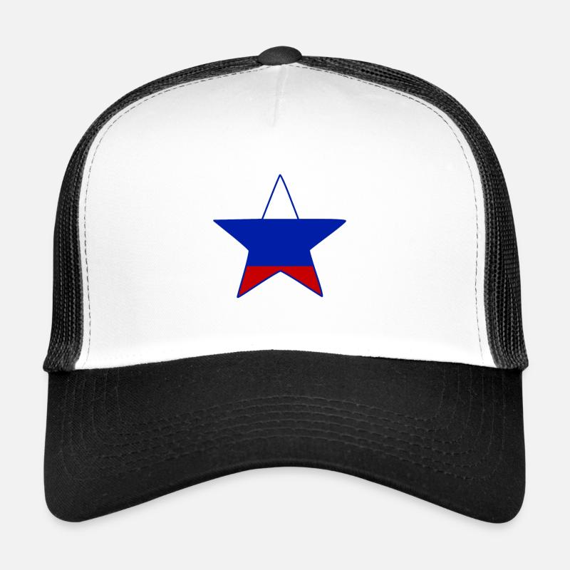 La russie - Casquette trucker  - blanc/noir