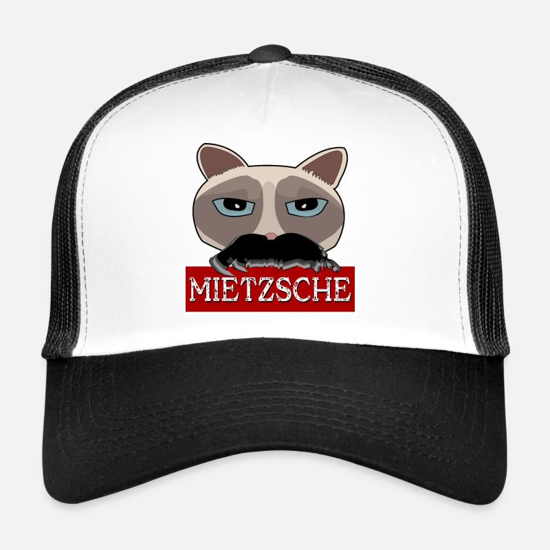 Mietzsche Nietzsche Philosophie chat Persan Casquette trucker 