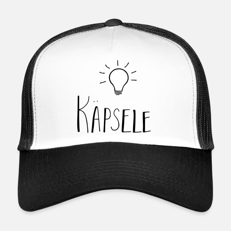 Käpsele - Trucker Cap - Weiß/Schwarz