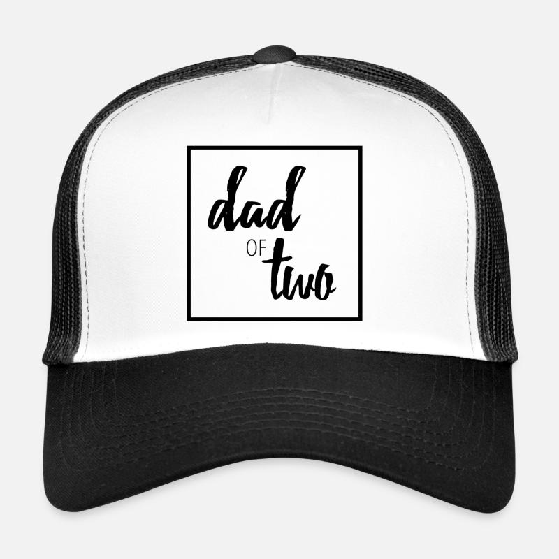 Dad of two - Trucker Cap - Weiß/Schwarz
