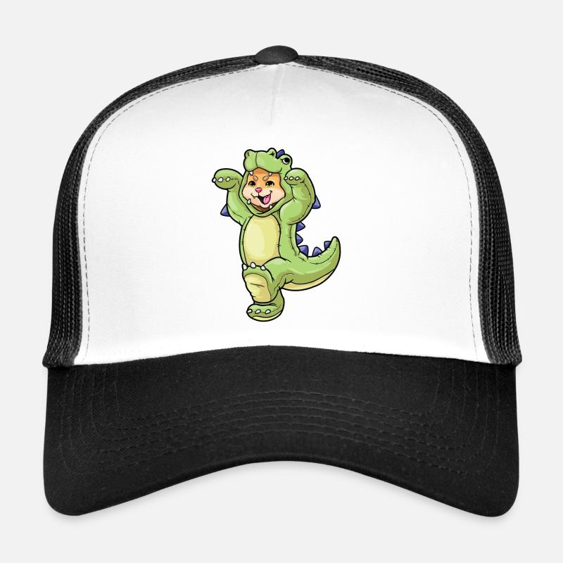 Bébé chat en costume de dinosaure Casquette trucker 