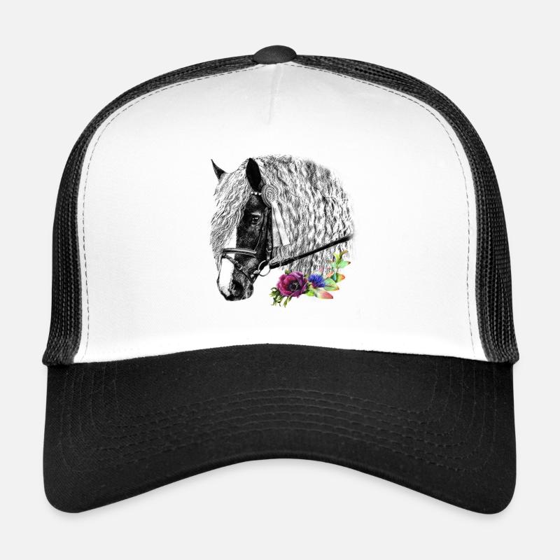 Black Forest Fox - Trucker Cap - white/black