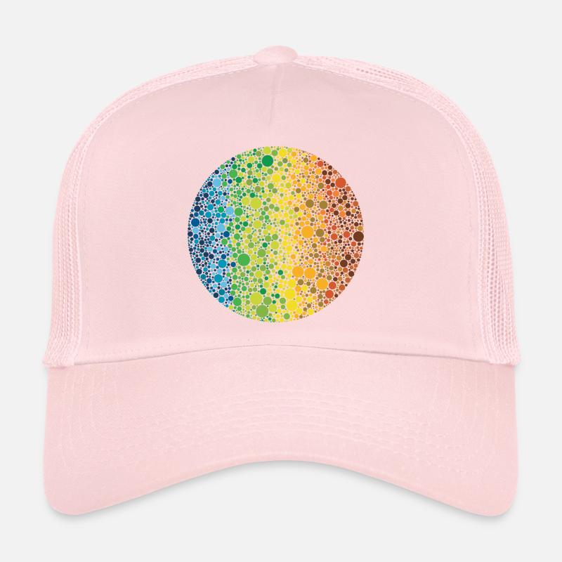 Sphère: composition des points en couleur Casquette trucker 