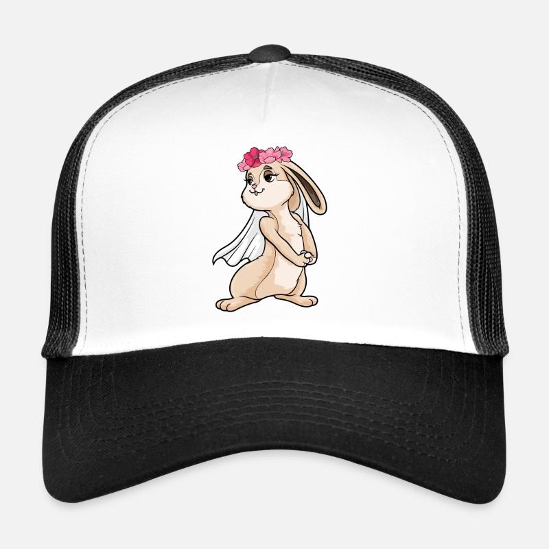 bunny bride veil wedding Trucker Cap