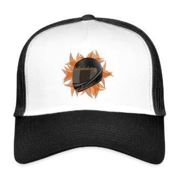 casque - casque - Casquette trucker  - blanc/noir - Devant