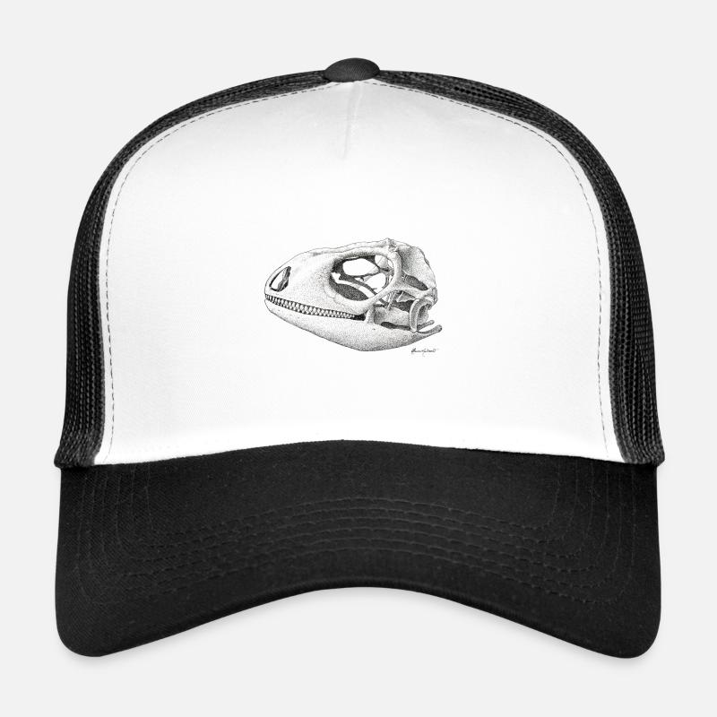 Teiú Lizard Skull - Ink - Trucker Cap - white/black