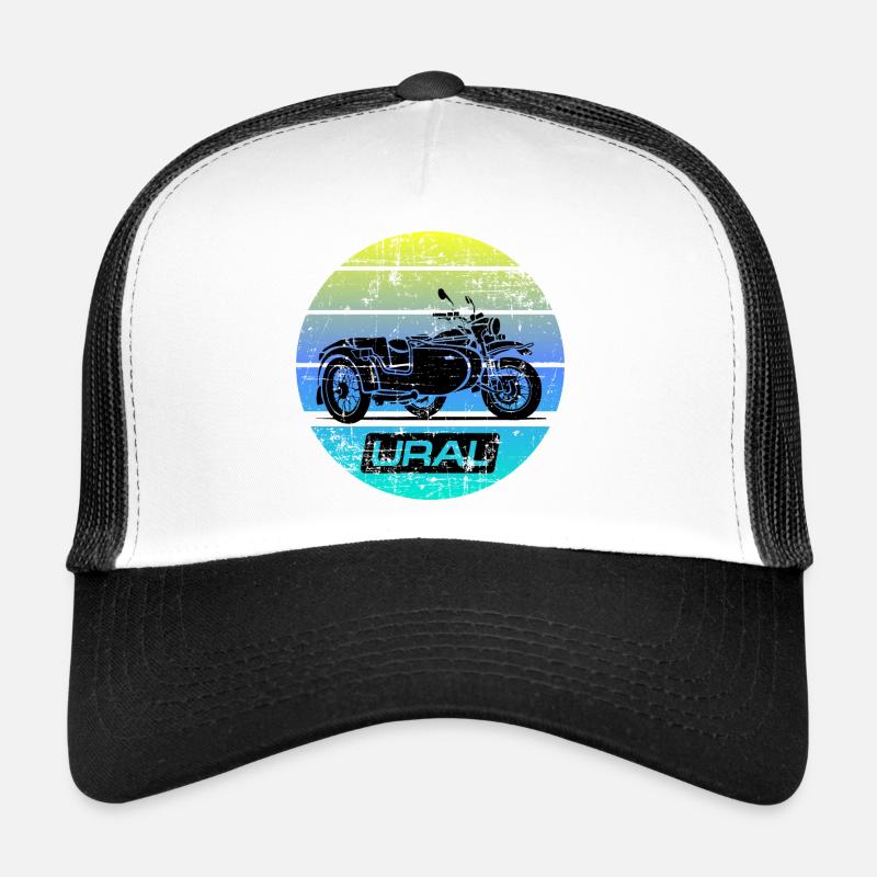 Art Ural Dnepr USSR motorcycle Trucker Cap