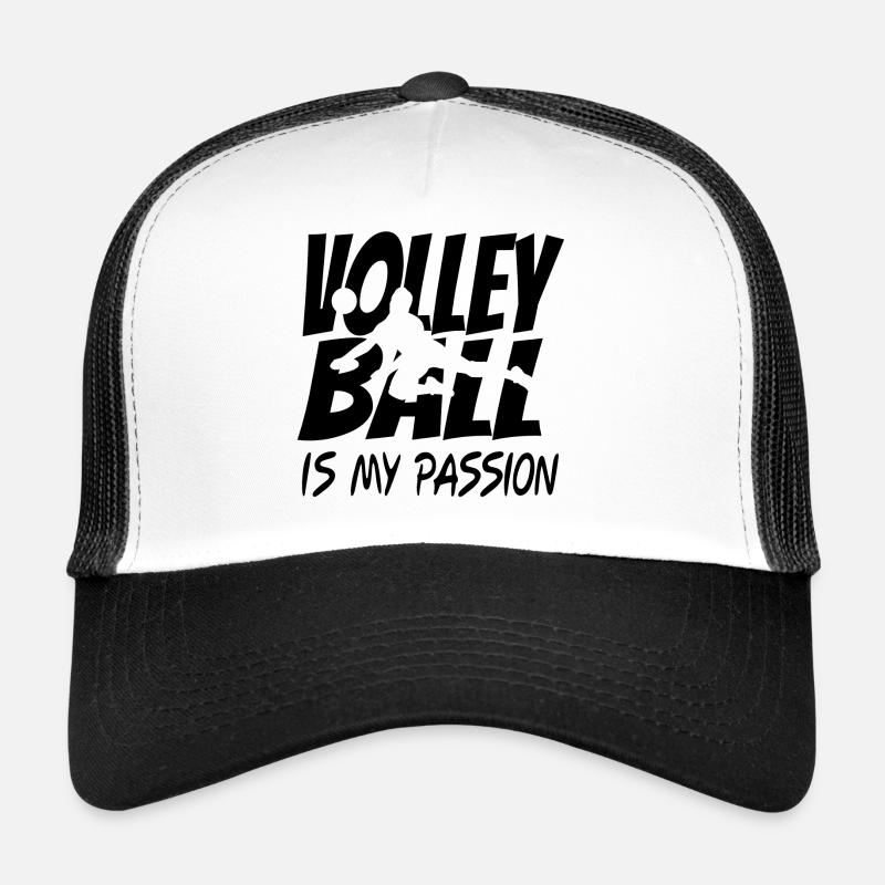 Volleyball - Trucker Cap - Weiß/Schwarz