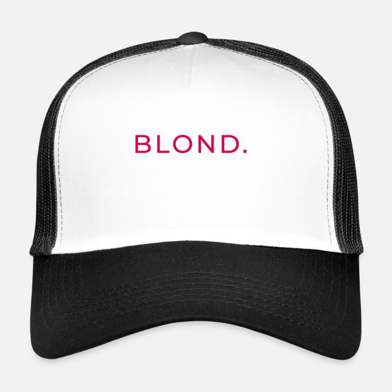 blond - Trucker Cap - Weiß/Schwarz