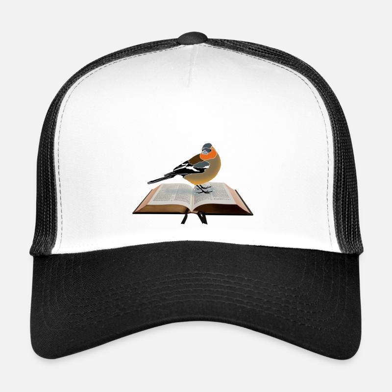 Buchfink auf Buch Trucker Cap