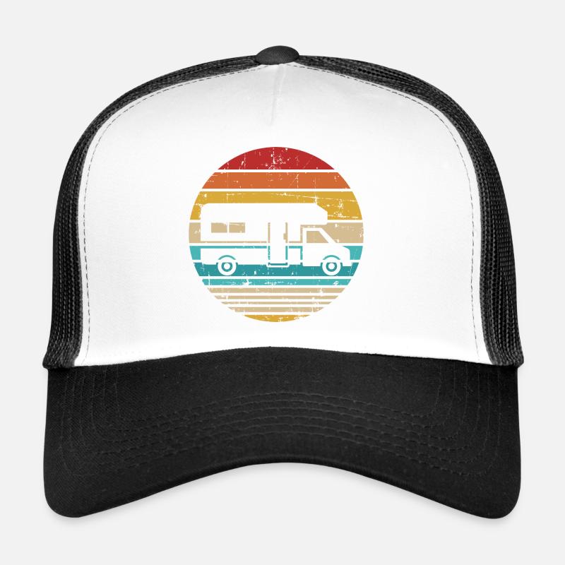 Wohnmobil - Trucker Cap - Weiß/Schwarz
