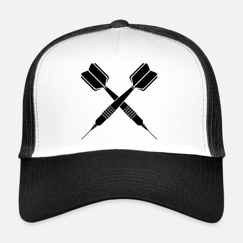 Fléchettes Flèche - fléchettes joueur fléchettes fléchettes flèches - Casquette trucker  - blanc/noir