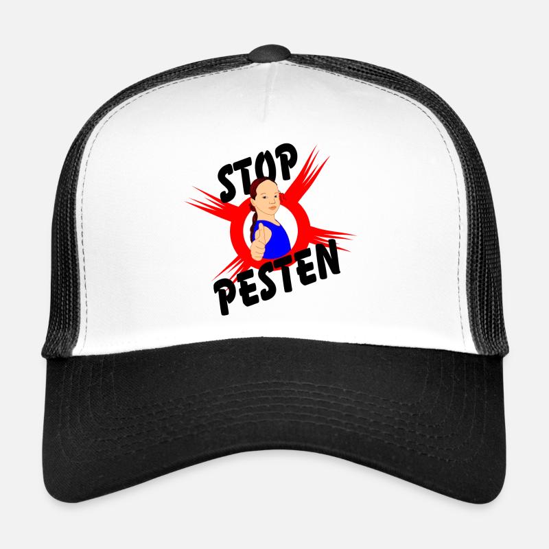 Arrêtez l’intimidation texte du logo ARRÊTEZ L’INTIMIDATION' Casquette trucker 