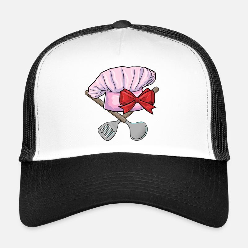 Kochen Kochmütze Küche - Trucker Cap - Weiß/Schwarz
