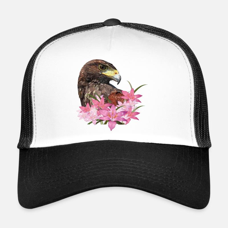 Harris Hawk - Trucker Cap - Weiß/Schwarz