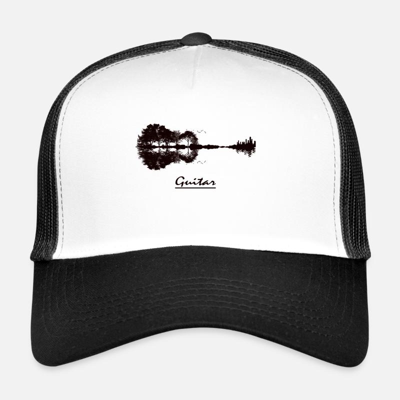 Guitar - Casquette trucker  - blanc/noir