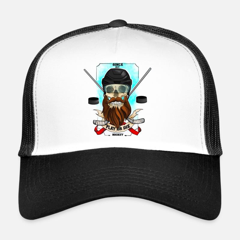 Spielen oder sterben - Trucker Cap - Weiß/Schwarz