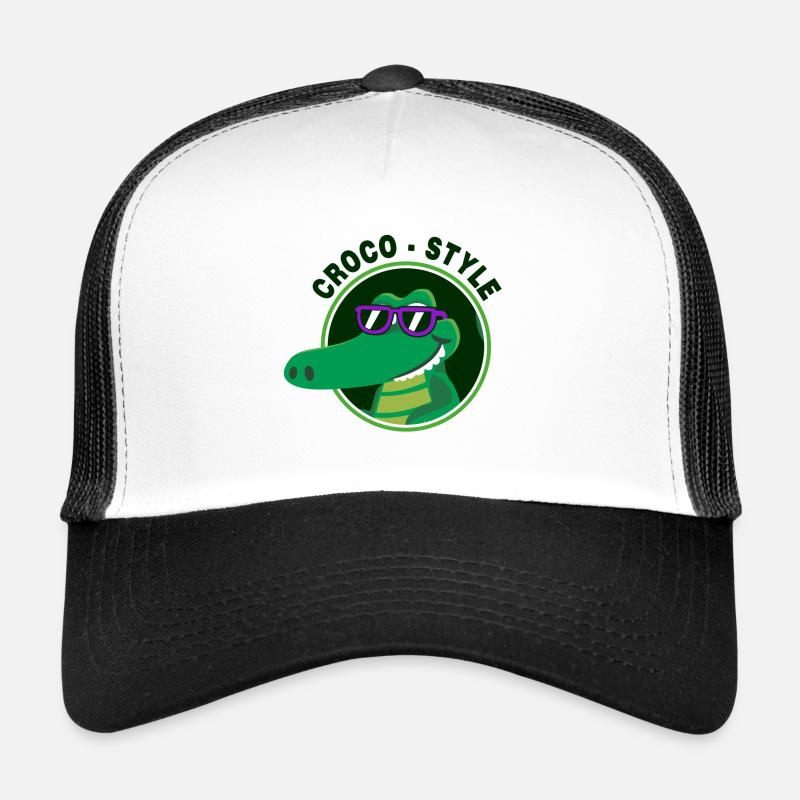 Crocodile élégant et cool Casquette trucker 