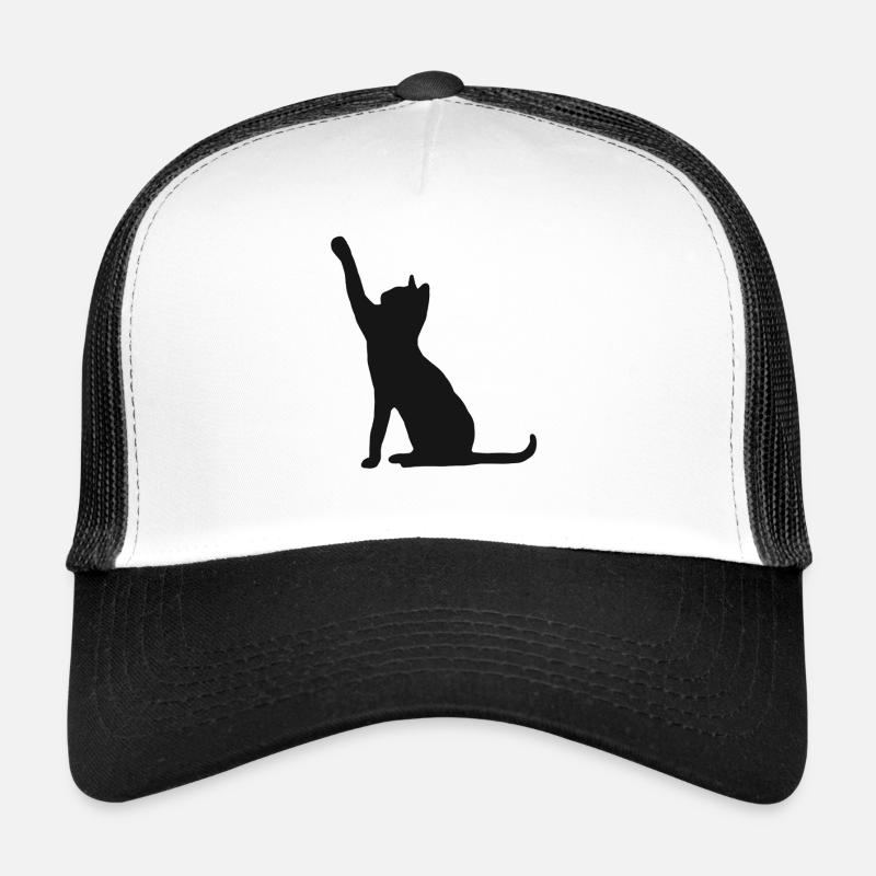 Chats Silhouette Chat Minou Minou Luxé Miau Casquette trucker 