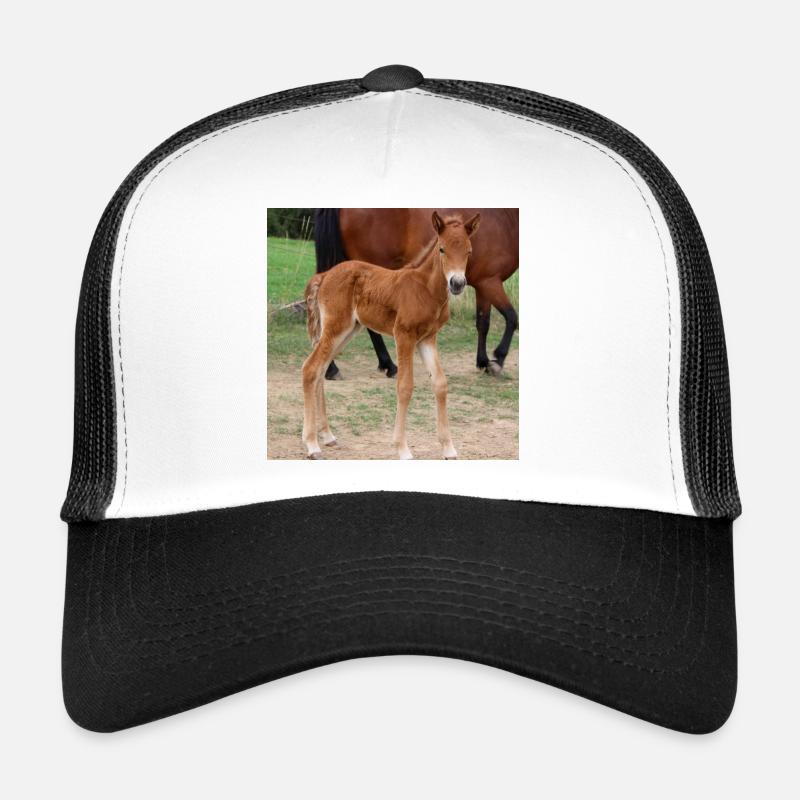 Affiche Cheval Cheval - Casquette trucker  - blanc/noir