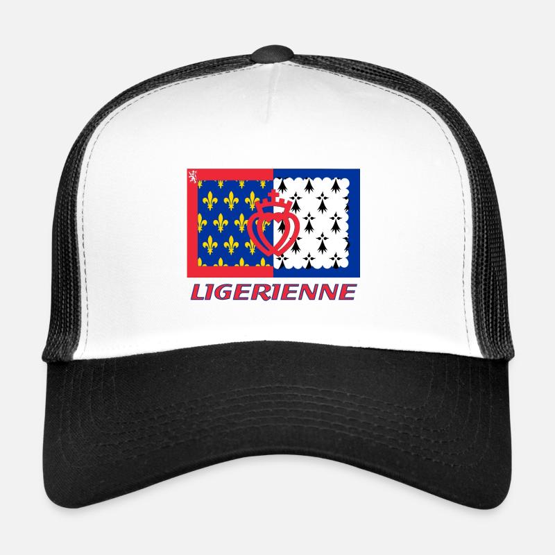 Ligérienne - Casquette trucker  - blanc/noir