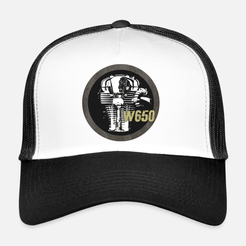 W650 - Trucker Cap - Weiß/Schwarz