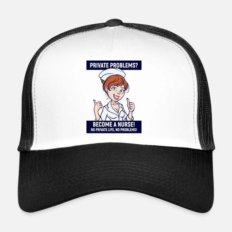 Krankenschwester Pflegerin Lustig Sprüche Sozial Trucker Cap