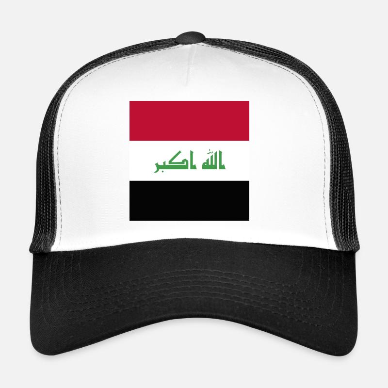 Irak - Trucker Cap - Weiß/Schwarz