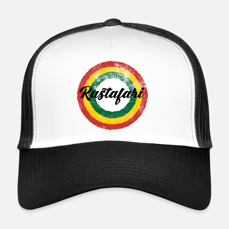 Rastafari Regenbogen Design Trucker Cap