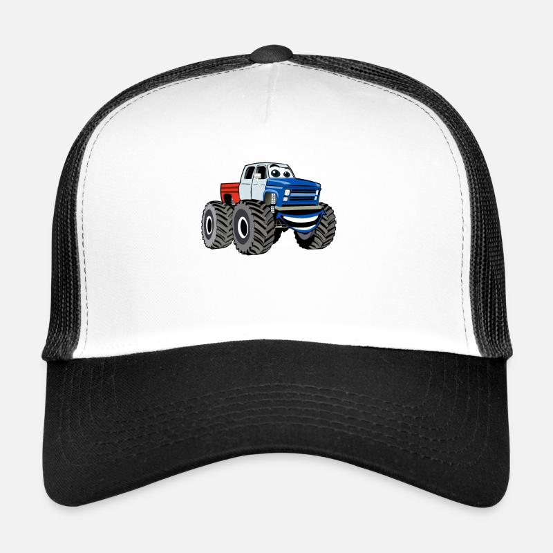 Monstertruck - Trucker Cap - Weiß/Schwarz