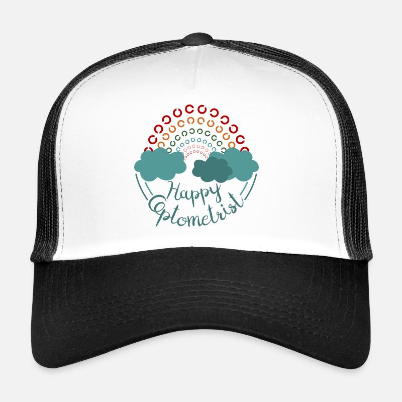 Happy Optometrist Arc-en-ciel Casquette trucker 