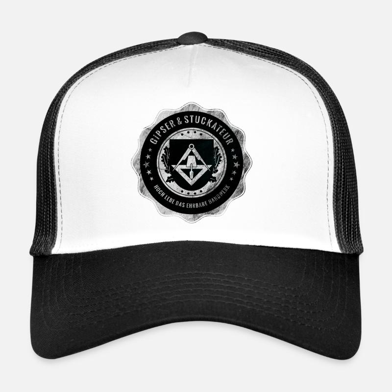 Plâtrier, plâtrier, artisanat, armoiries de la guilde Casquette trucker 