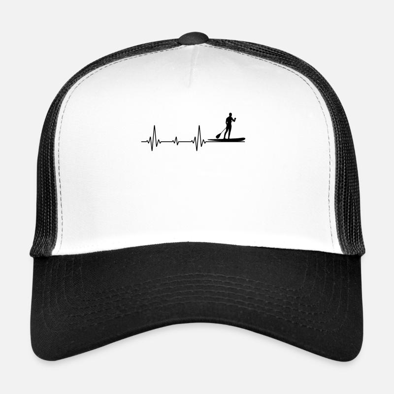 Paddleboarding Paddleboard Paddel Herzschlag Trucker Cap