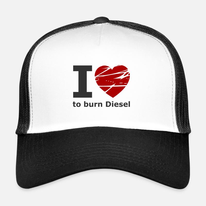 Voiture, diesel et essence Casquette trucker 