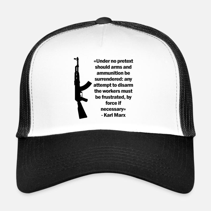 AK-47 Slogan Assault Rifle Gun Gift Trucker Cap