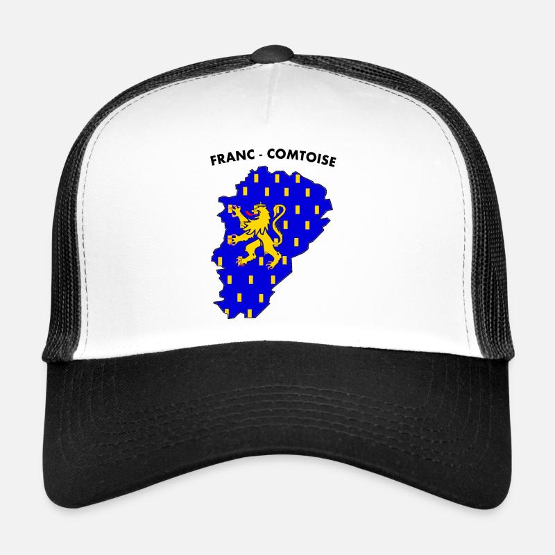 franc-comtoise - Casquette trucker  - blanc/noir
