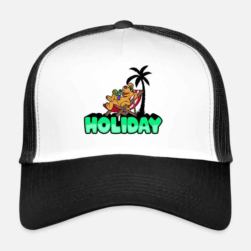 Vacances Cool Chillen Relax Palmes Vacances Plage Casquette trucker 