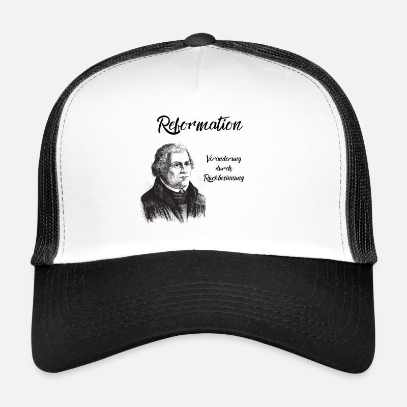 Reformationstag Reformation Luther Veränderung - Trucker Cap - Weiß/Schwarz