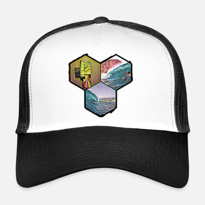 project shirt - Trucker Cap - white/black