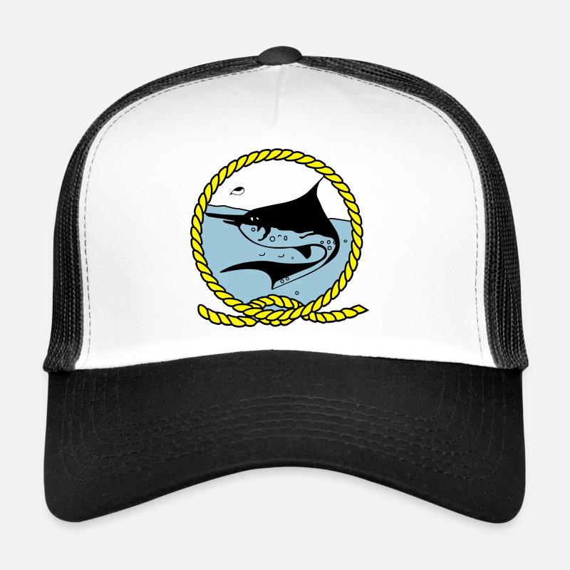 Logo Leawaka Haria - Casquette trucker - blanc/noir