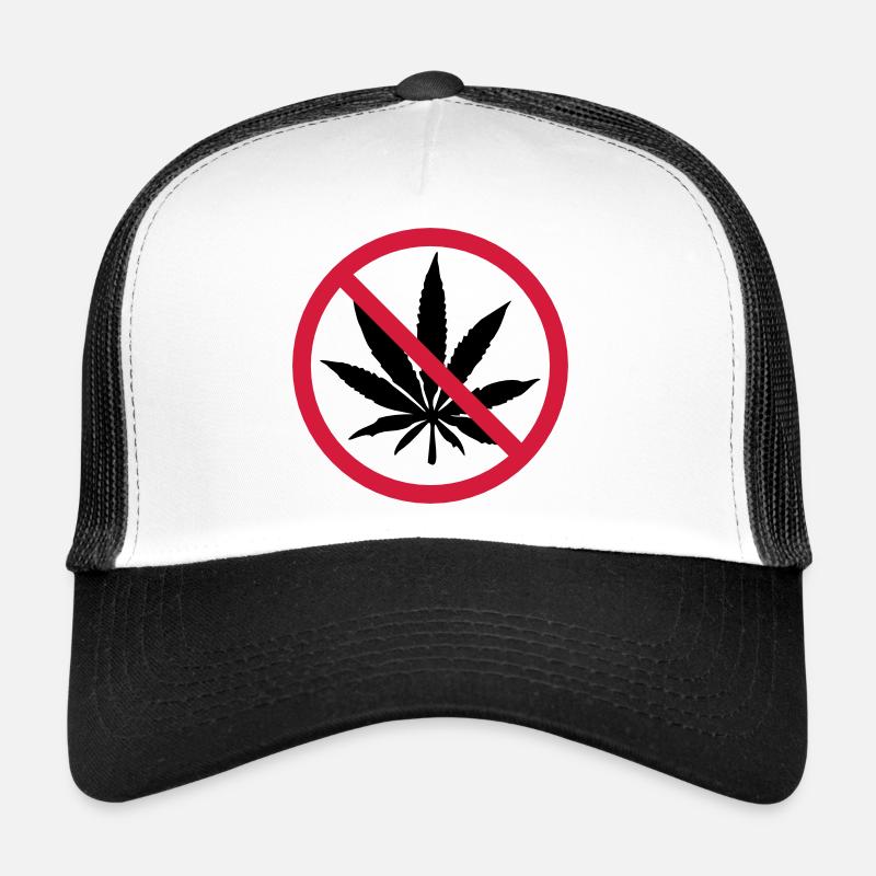 Weed Prohibited Sign Trucker Cap